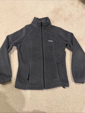 Columbia Women's Charcoal Full-Zip Teddy Fleece Jacket